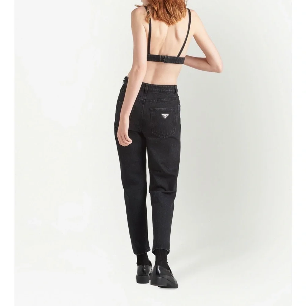 Prada Denim V-Neck Bralette - Picture 2 of 7